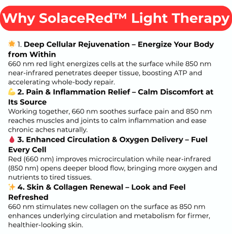 SolaceRed™ Light Therapy Pad - MEDICAL GRADE