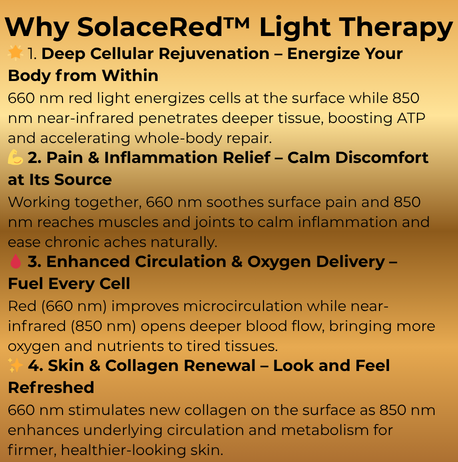 SolaceRed™ Light Therapy Pad