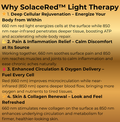 SolaceRed™ Light Therapy Pad